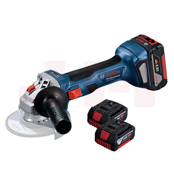 博世GWS 180-LI  18V无刷充电角磨机 双电版(含4.0AH电池*2+充电器)  货号：ZF