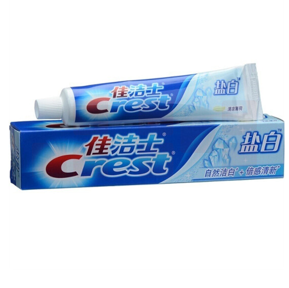 佳洁士  牙膏140g 盐白 洁白牙齿口气清新 货号：JC