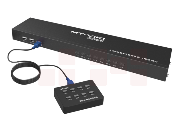 迈拓维矩MT-801UK-L kvm切换器8口usb键鼠vga显示器8进1出多电脑切换