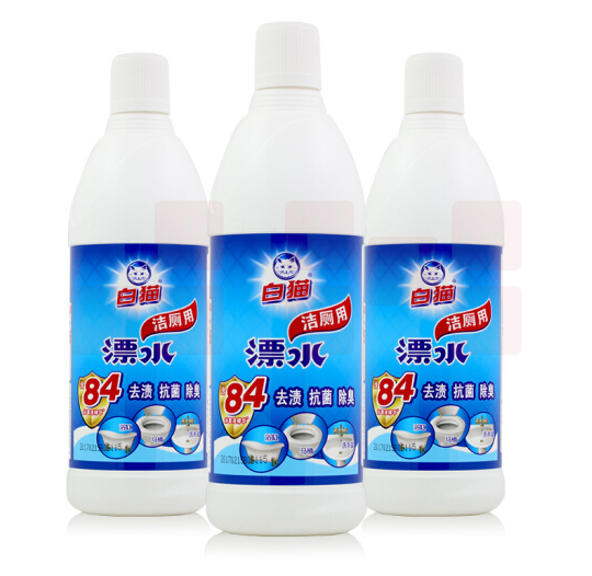 白猫 洁厕用漂水700*3瓶洁厕液马桶清洁剂厕所卫生间清洁剂洁厕净 洁厕用漂水700*3瓶