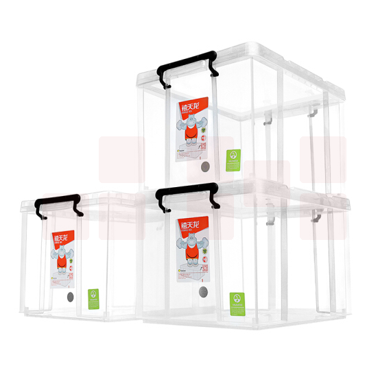 禧天龙   X-6641* 5个 收纳箱塑料透明玩具储物箱  整理箱加厚抗压箱  5个/组