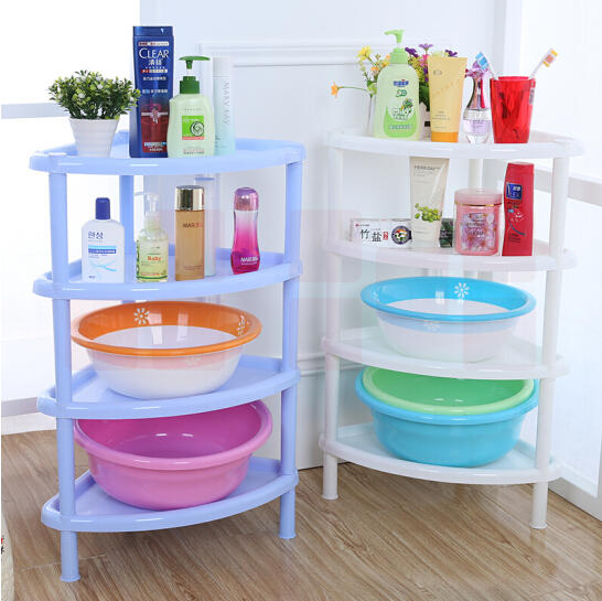 四层塑料组装角栏 多用置物栏  47*35*70cm