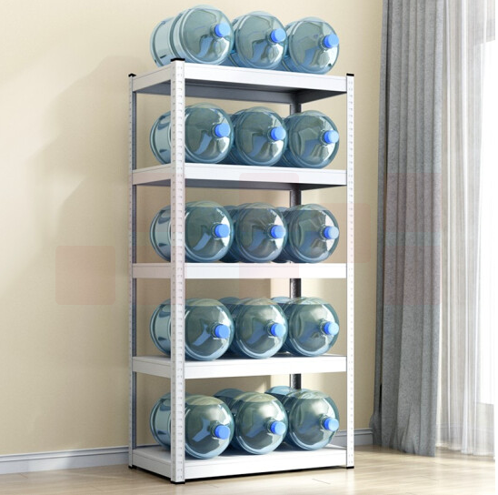 白色 五层置物 落地白色超市金属  尺寸：70*40*179