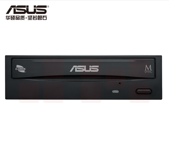 华硕(ASUS) 24倍速 SATA DVD刻录机 黑色(DRW-24D5MT)