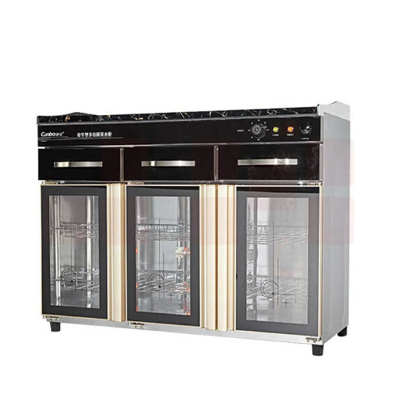 康宝（CANBO）ZTP400T-2 296L立式三门不锈钢红外线臭氧高温消毒柜