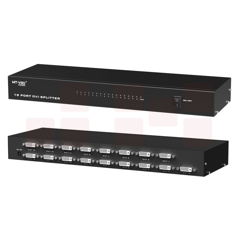 迈拓维矩MT-DV16H 高清dvi分配器1进16出一分十六电脑显示分屏器1080P