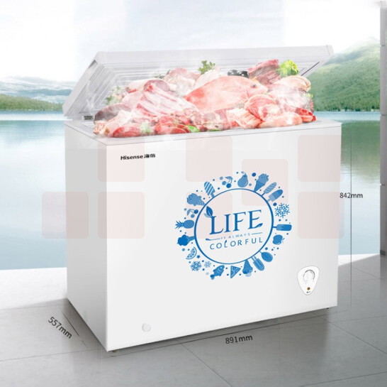 海信 (Hisense) 203升 家用冷柜 冷藏冷冻转换冰柜 大冷冻力节能静音 顶开门单门冰箱BD/BC-203N/A