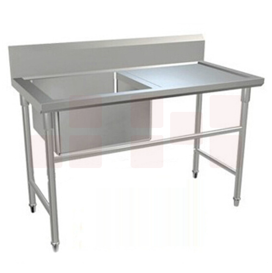 不锈钢收残台180×80CM