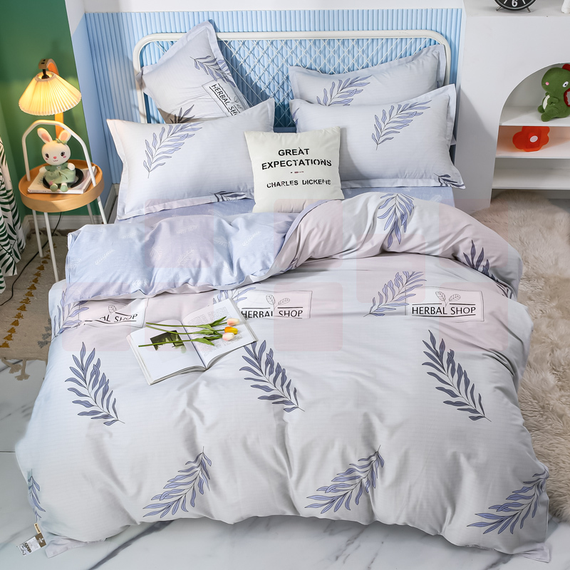 洁丽雅  纯棉床上用品三件套 单人床全棉被套床单  花色随机  货号：JC