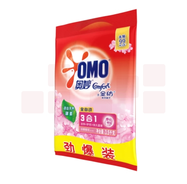 奥妙洗衣粉3.5kg含金纺馨香全自动洗衣粉
