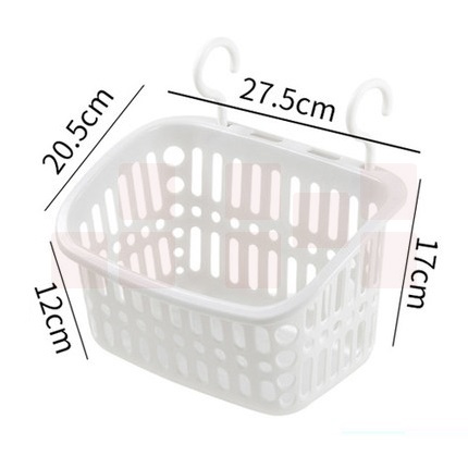挂式收纳篮 浴室挂篮  挂式储物篮  20.5*27.5*17cm   货号：HXE