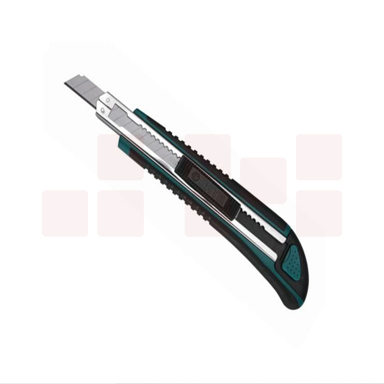 世达（SATA）橡塑柄推钮美工刀13节9x80MM   93427