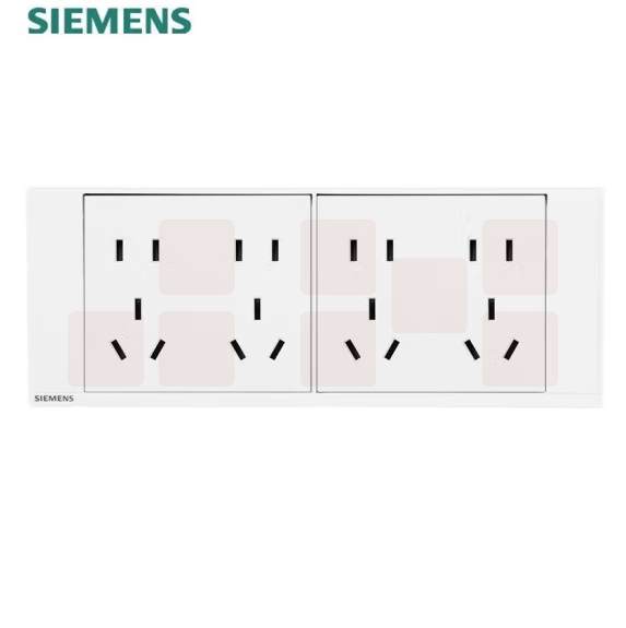西门子  118型开关插座面板白色组合 暗装二十孔  货号：YC