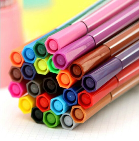 真彩 24色水彩笔