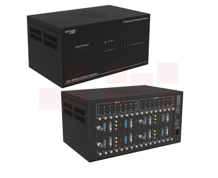 迈拓维矩 MT-HC1616 16进16出插卡式混合矩阵切换器 视频会议分配器大屏拼接处理器