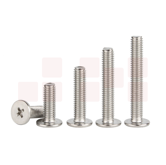 平头螺丝钉 十字螺丝钉 M6*12 100个 货号：JC