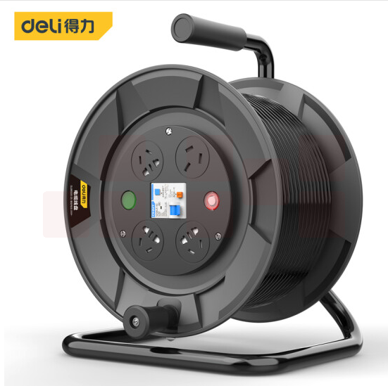 得力(deli) 工程接线盘 移动电缆线盘30米*2.5平方   DL8830S-25