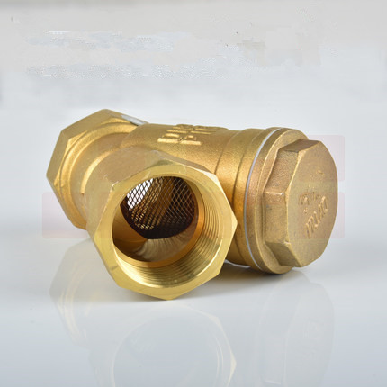 黄铜Y型过滤器增压水泵中央空调管道阀门4分DN15过滤阀