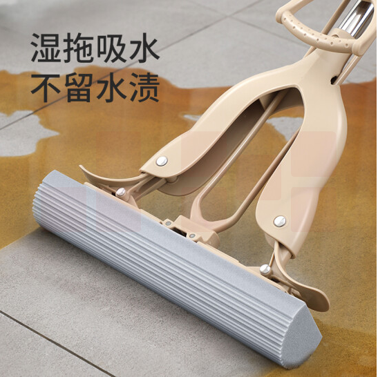 美丽雅飞翼胶棉拖把HC068698140*28（cm）1支装对折胶棉吸水拖把