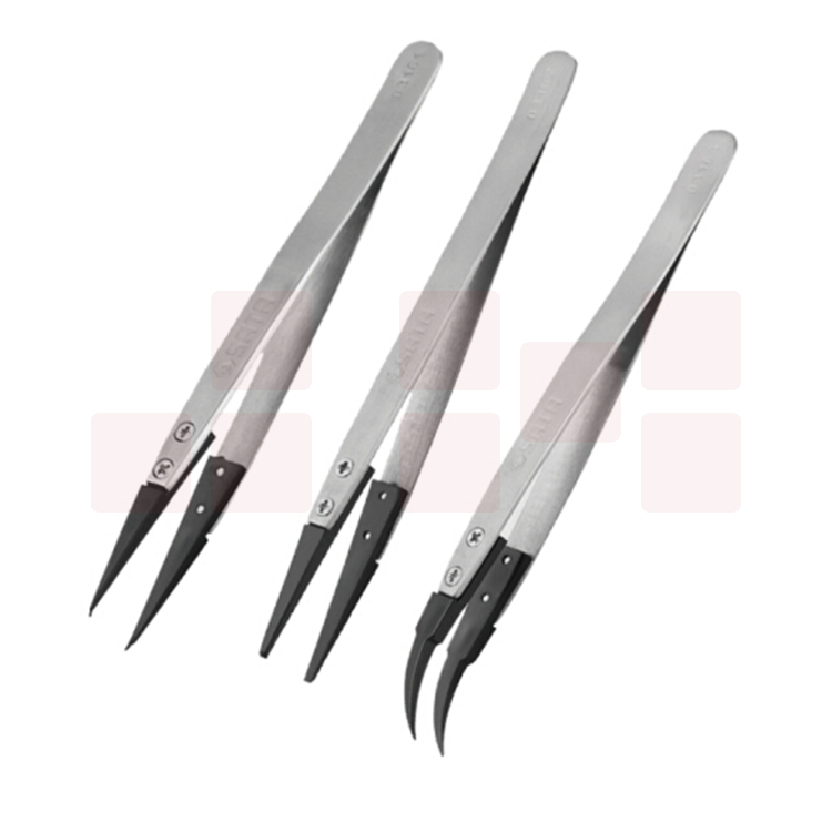 世达（SATA)    03161	防静电尖头镊子130MM