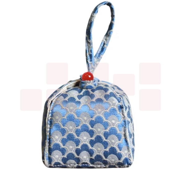 小号茶杯收纳袋 便携收纳杯袋    蓝色  货号：JC