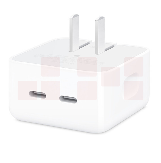  Apple 35W 双USB-C端口 小型电源适配器 双口充电器 充电插头   货号：GD
