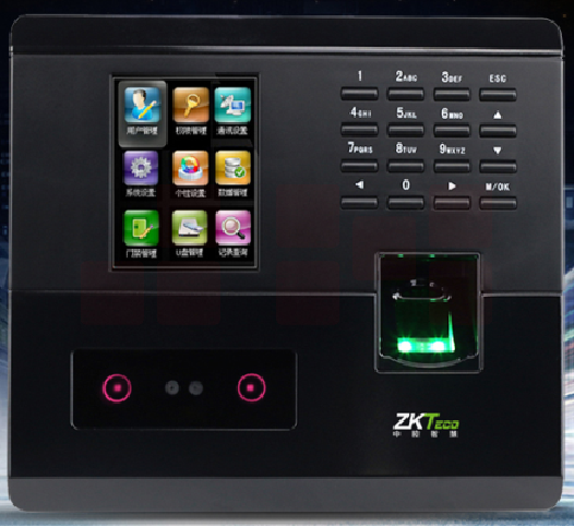 中控 S202PLUS  2.8英寸 168mm*30mm*151.5mm  人脸识别考勤机 打卡机