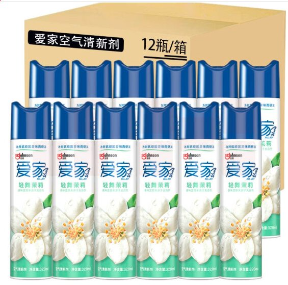 爱家（AIKa） 空气清新喷雾 320ml 轻舞茉莉