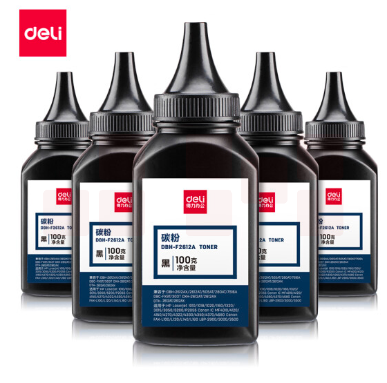 得力6瓶装DBH-F2612A6 硒鼓 2612搭配碳粉/墨粉