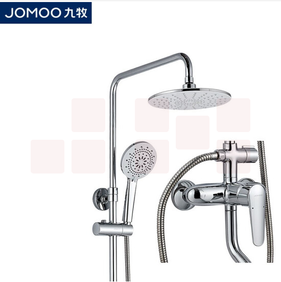 九牧 JOMOO 防烫空气能淋浴花洒套装 沐浴花洒除垢顶喷 手持莲蓬 JM-55986