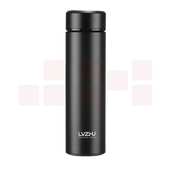 绿珠lvzhu 450ml保温杯真空不锈钢杯K153黑