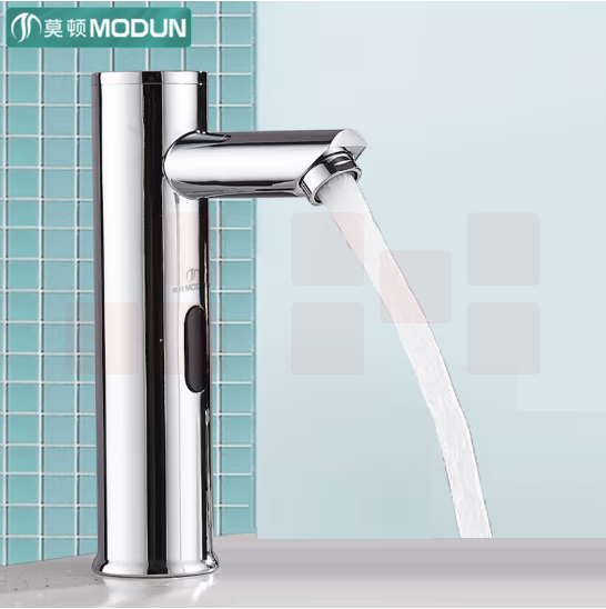  莫顿 M-3388 单冷感应铜制水龙头 自动感应式洗手器面盆龙头