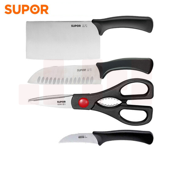 苏泊尔（SUPOR）TK1929T 不锈钢厨房刀具套装菜刀水果刀果蔬刀果皮刀厨房多用剪刀 货号：WY