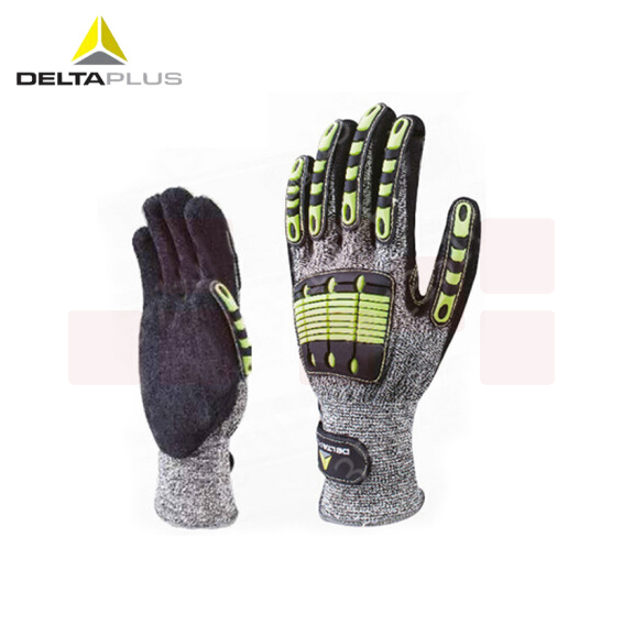 代尔塔 209910 户外防撞击高空作业高强度橡胶防护手套