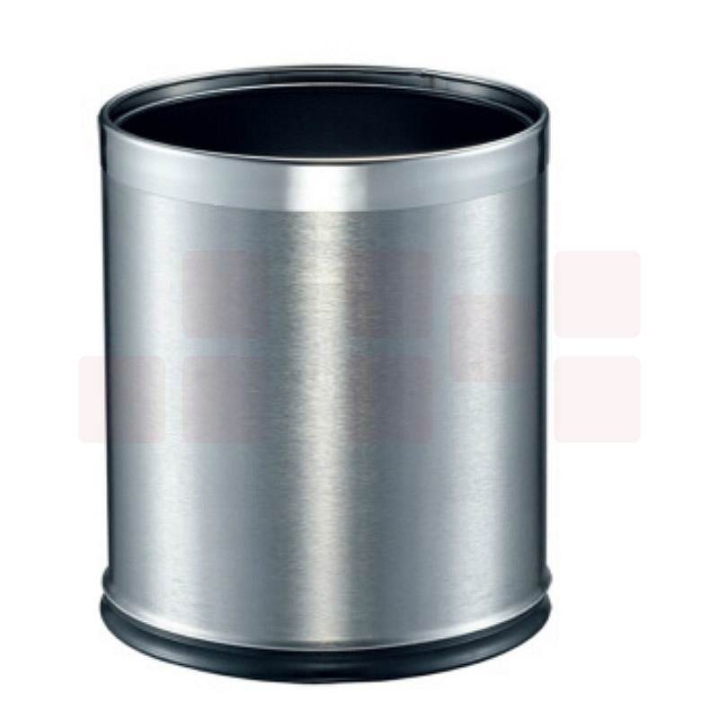  单层不锈钢垃圾桶   无盖  22.5*26.5cm  10L  货号：NK