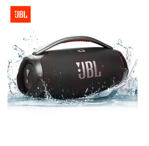 JBL BOOMBOX3 音乐战神三代3代 便携式蓝牙音箱 低音炮 户外音箱 IP67防尘防水 Hifi音质 桌面音响 黑色