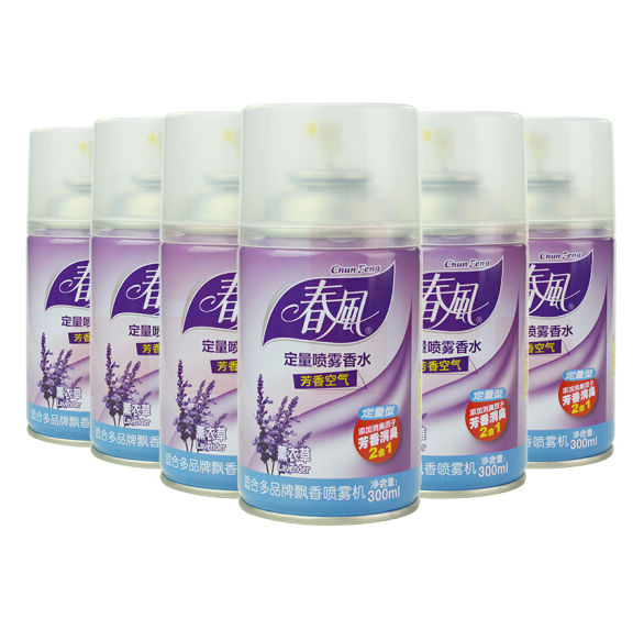 春风 自动喷香机芳香剂香水  除臭空气清新剂  家用香氛喷雾 薰衣草 300ml*3瓶