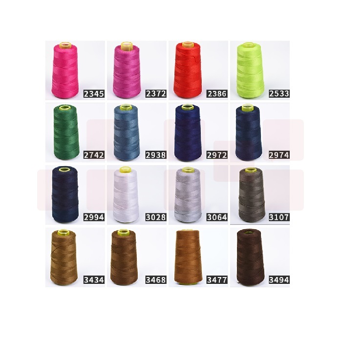 牛仔线 柳青宝塔线 203股粗牛仔裤粗缝纫线 彩色缝被子针线 （5个起订）