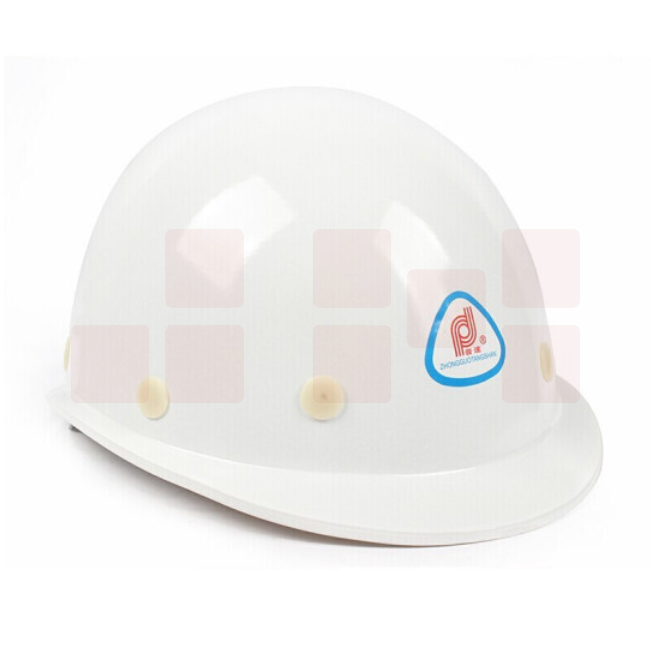 普达 安全帽 圆顶玻璃钢 新国标ABS 白色安全帽