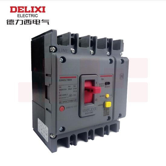 德力西  4P 160A 空气开关  塑壳断路器