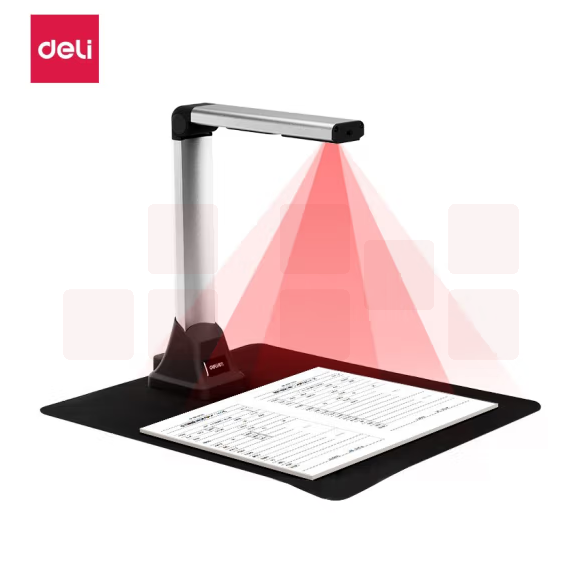 得力 15153高拍仪 500万像素高拍仪 A4幅面照片身份证高速