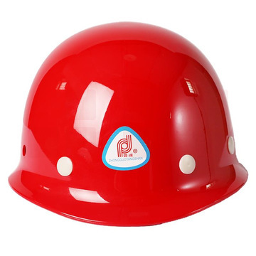 普达 安全帽 圆顶玻璃钢 新国标ABS 红色安全帽