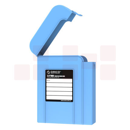 奥睿科  3.5寸移动硬盘保护盒收纳包  蓝色