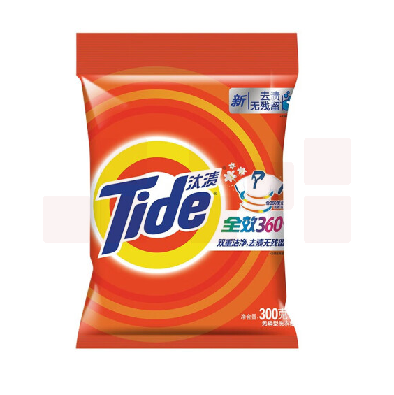 汰渍  全效360度洗衣粉 洁雅百合香无磷双重洁净去渍无残留 300g 货号：TXH