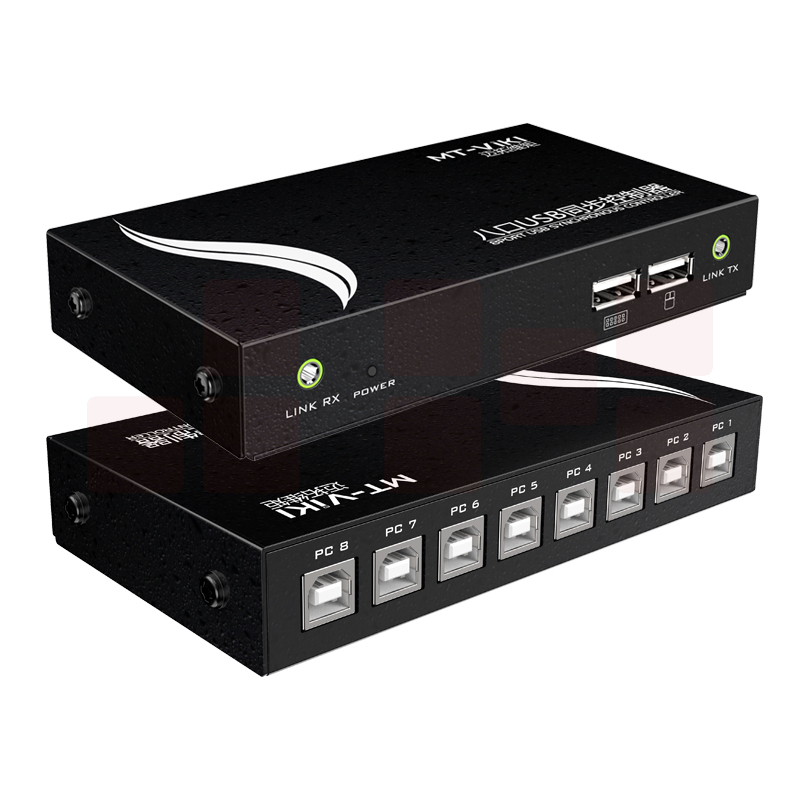 迈拓维矩MT-KM108-U 电脑手机同步器dnf地下城8口搬砖多开键鼠1控8