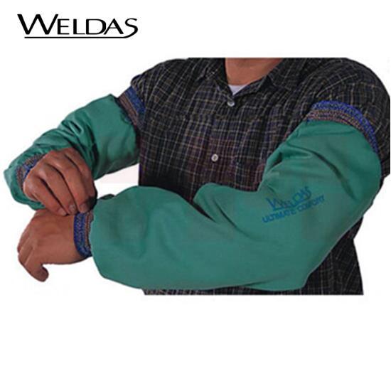 威特仕 / WELDAS 33-7416火狐狸绿色套袖电焊套袖手袖 41cm长耐磨阻燃棉套袖 1副
