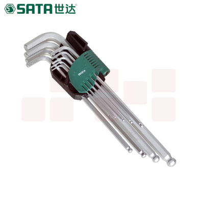 世达9件套加长球头内六角扳手09101A