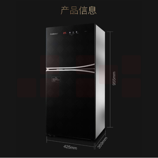 康宝（Canbo）厨房立式碗筷柜 双层大容量负离子中温二星级高温无菌储存 XDZ130-PN(130升/高温/无菌储存)