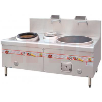 御丰820双眼大锅灶 熄火保护  2100*1150*800