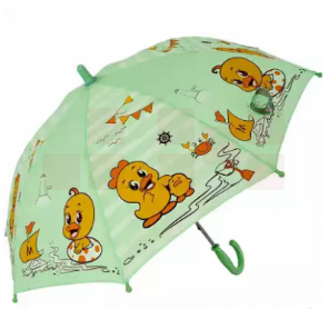 天堂伞 童心飞扬直杆手开小童晴雨伞13015E